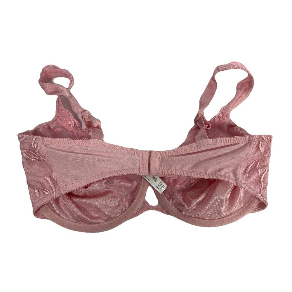 Vintage Bali Matching Bra Underwear Set Pink 3373 Lace 36DD 31” Waist Panties - Picture 5 of 7
